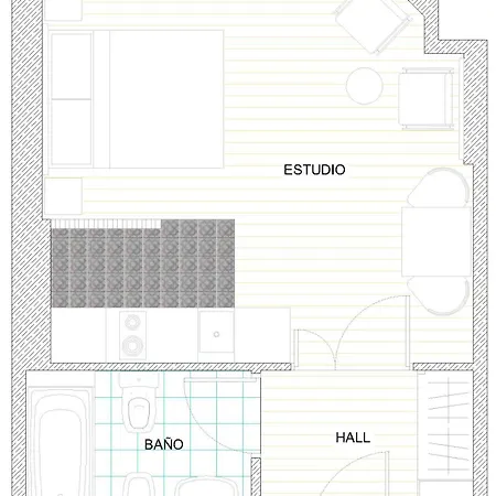 דירה La Plazuela Urban Estudio - Vut-1241-as גיחון